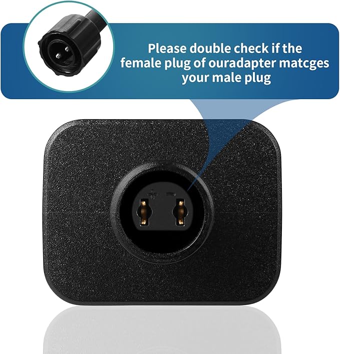 Replacement Yard Inflatable Adapter Power Supply Adaptor - 12V 1.0A 2Pcs - Inflatable Plug Replacement Class 2 Power Supply - for Halloween/Christmas Tree Light Yard Blow Up Decorations