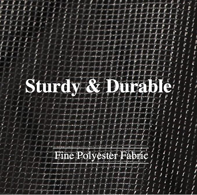 Replacement Gazebo Mosquito Netting 12' x 12',Universal Netting for Canopy Tent,4-Panel with Zipper for Outdoor Patio,Backyard (Mosquito Net Only,Black)