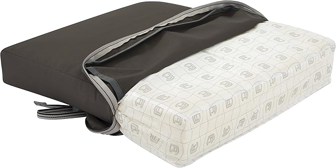 Classic Accessories Ravenna Seat Cushion, 17"W x 15"D x 2"Thick, Dark Taupe