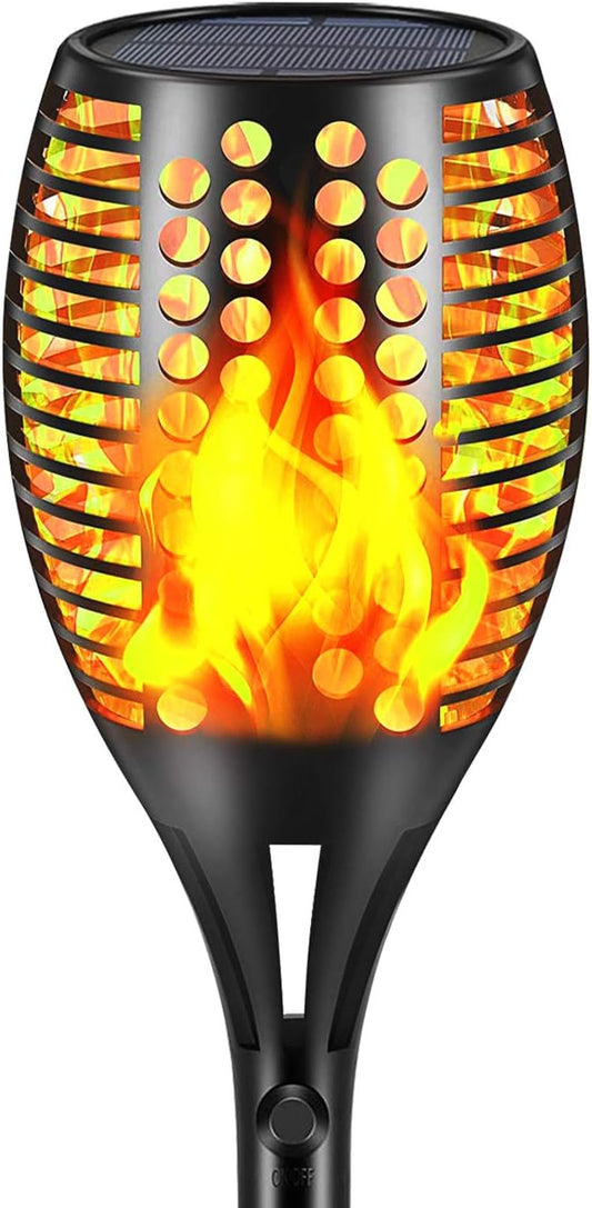 Aityvert Upgraded Larger Solar Torch Lights, Waterproof Outdoor Dancing Flames Lights, Flickering Flames Garden Lights, Landscape Decoration Pathway Patio Lights 43" 96 LED (1 Pack)