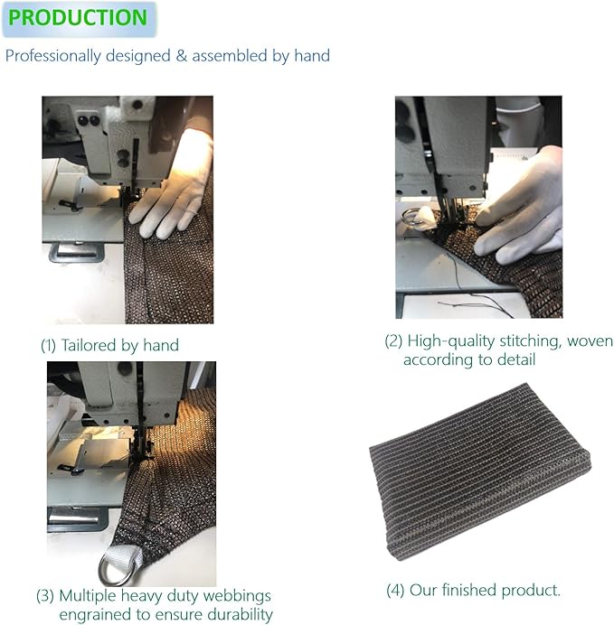 Eden's Decor Straight Flat-Edged Sun Shade Sail Rectangular 10' x 20' Beige UV-Blocking Outdoor Canopy Fabric Cloth Awning for Pergola Patio Garden Backyard Custom Size