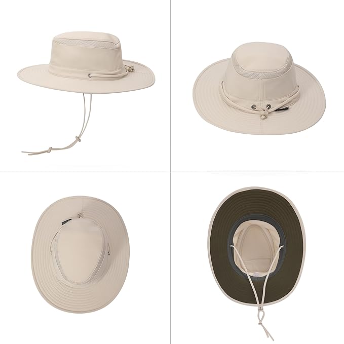 Cimarron Wide Brim Safari Sun Hat for Women & Men – UPF 50+ Outdoor Fishing Hat | Hiking, Running Travel Sun Protection Hat