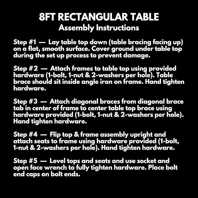 Coated Outdoor Furniture Heavy-Duty Portable ADA-Compliant Outdoor Picnic Table, Punched Steel Patio Dining Furniture Made in America (8ft Rectangular, Both-Side Handicap, Orange)