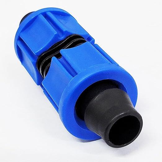 20pcs Drip Irrigation Coupling, Blue Connector Farm Irrigation Tools, Universal Joint Drip Irrigation Tube Fitting Set (0.78 Inch)