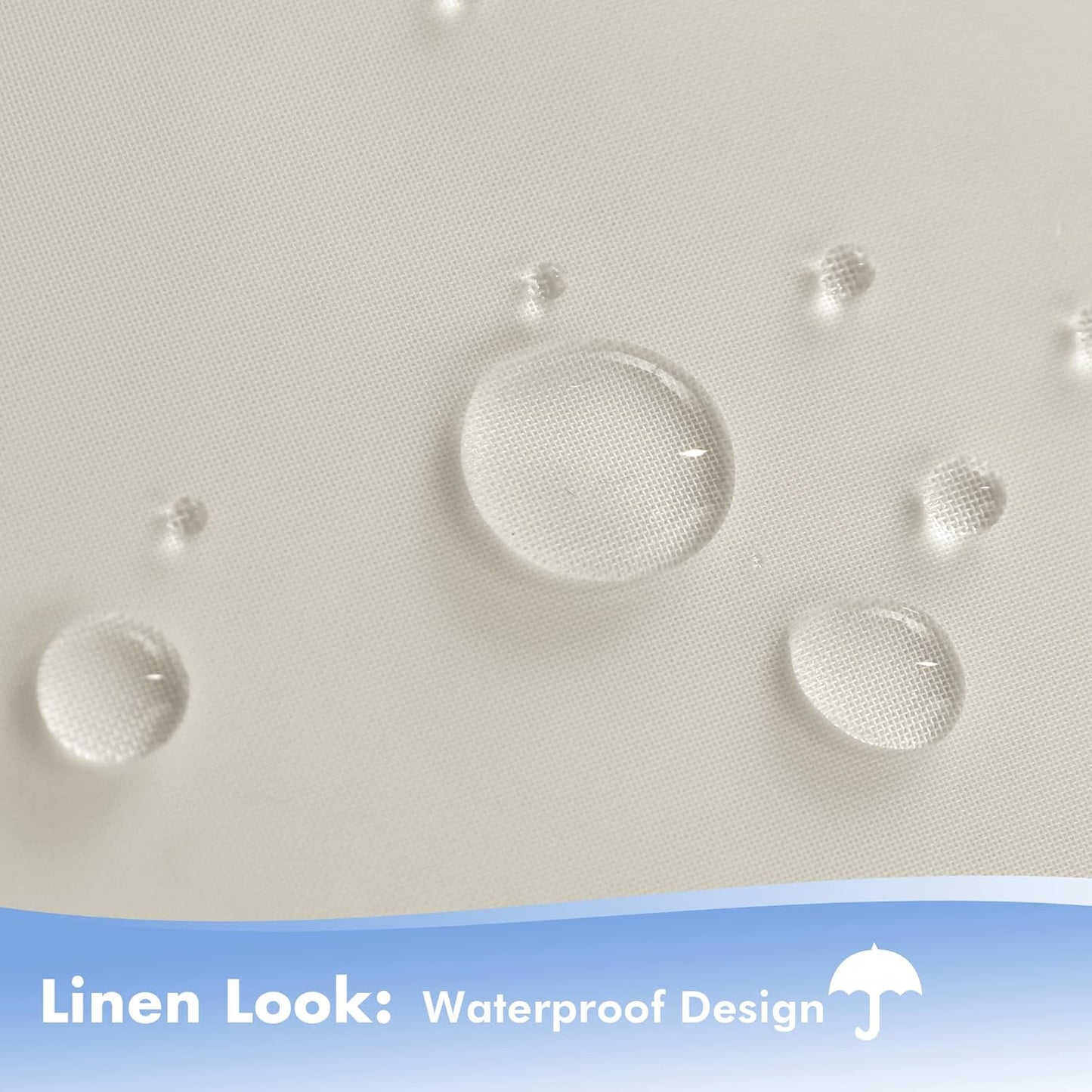 HolidayIdeas Beige Outdoor Sheer Curtains for Patio Waterproof, 4 Panels - 100 x 95 Inch - Extra Wide Voile Outside Curtains Light Filtering Grommet Drapes for Front Porch, Gazebo, Pergola, Backyard