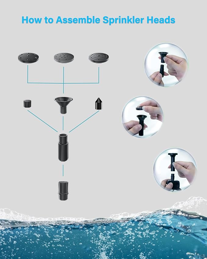 Biling Solar Fountain Pump, Solar Bird Bath Fountain Water Pump Outdoor with Tubing, Solar Fountain for Bird Bath, Garden Pond, Pool, Fish Tank,Backyard