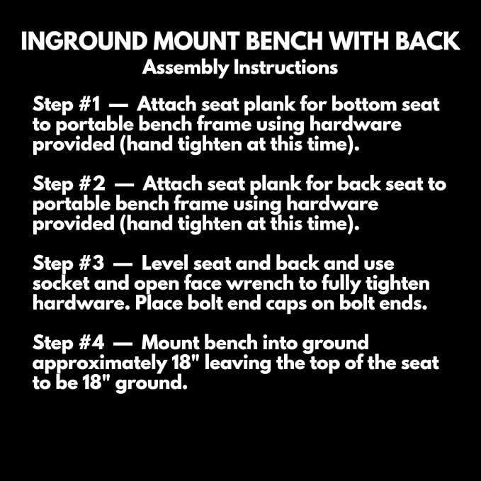 Coated Outdoor Furniture Heavy-Duty Outdoor Bench Thermoplastic Coated, Expanded Metal, Commercial-Grade Seating, Made in America (Inground with Back, 6 Ft, Dark Green)