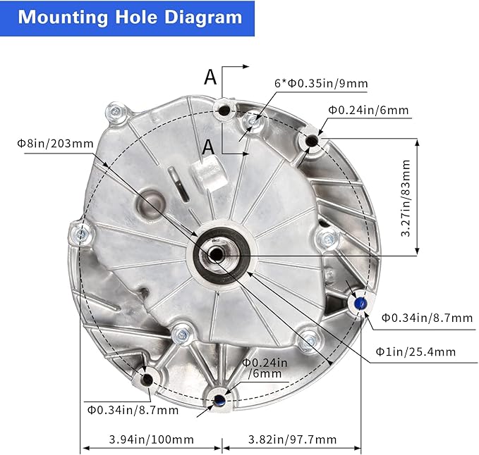 BILT HARD Gas Engine Vertical Shaft, 173cc 4.4 HP 4-Stroke Gas Motor, Replacement Engine for Lawn Mower, EPA & CARB Compliant