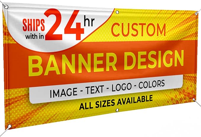 Personalized Passion Vinyl Banner 8' x 12' - Customized Banner for Business, Graduation, Birthday Parties - Indoor/Outdoor Use - Full Color 13oz Vinyl Custom Signs with HD Printed Text, Photos