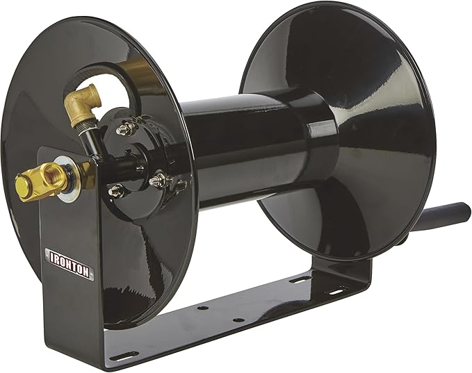 Ironton Air Hose Reel - holds 3/8in. x 100ft. Hose