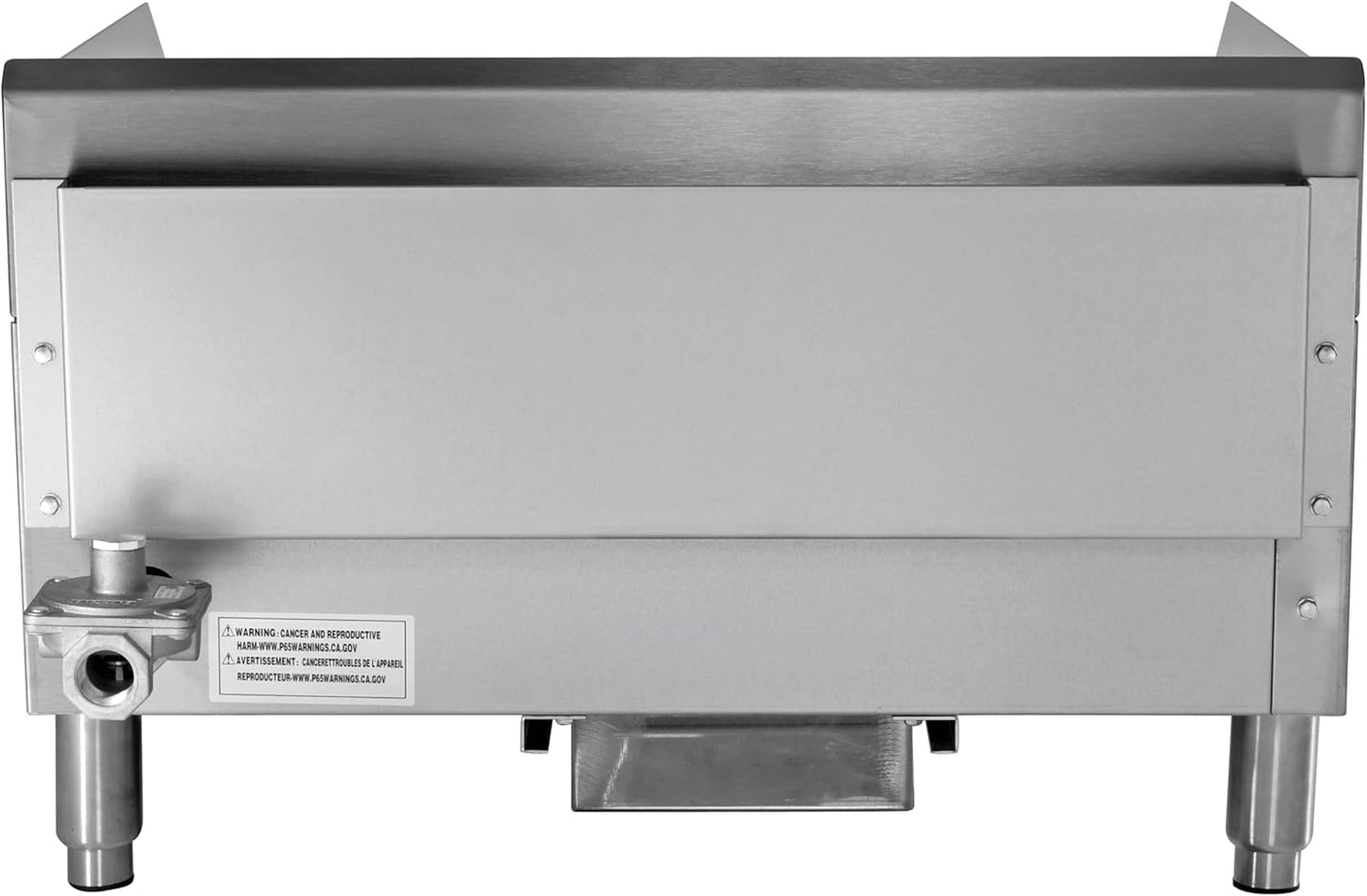 Kratos 24" Wide Commercial Countertop Griddle, Gas Hot Plate for Restaurants, Manual Controls, 2 Independent Burners, Powerful 60,000 BTU Output (29Y-004)