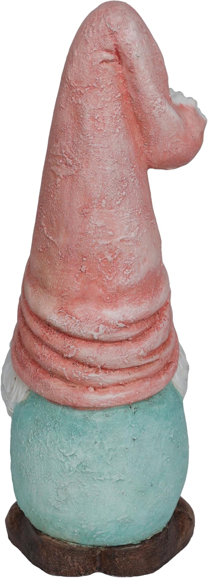 Alpine Corporation MCC846 Indoor/Outdoor Praying Gnome with Sunflower Garden Statue, Peaceful Gnome Statue w/Hat, 23" H, Pink