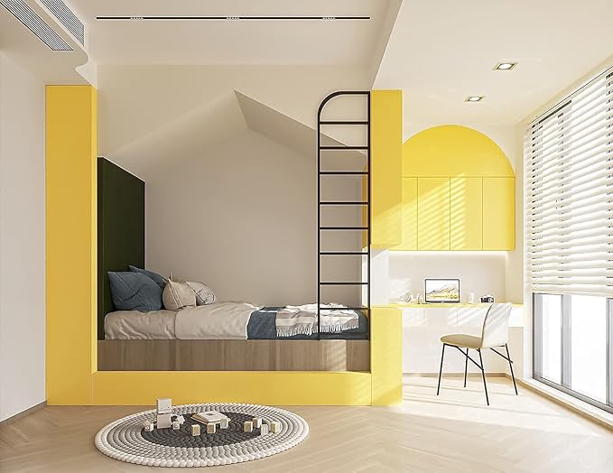 Dimoon 236''x17.7'' Yellow Peel and Stick Wallpaper Contact Paper Modern Self Adhesive Wall Paper Removable Renter Friendly Textured Solid Color Shelf Cabinet Vinyl Roll (236''x17.7'',Yellow)