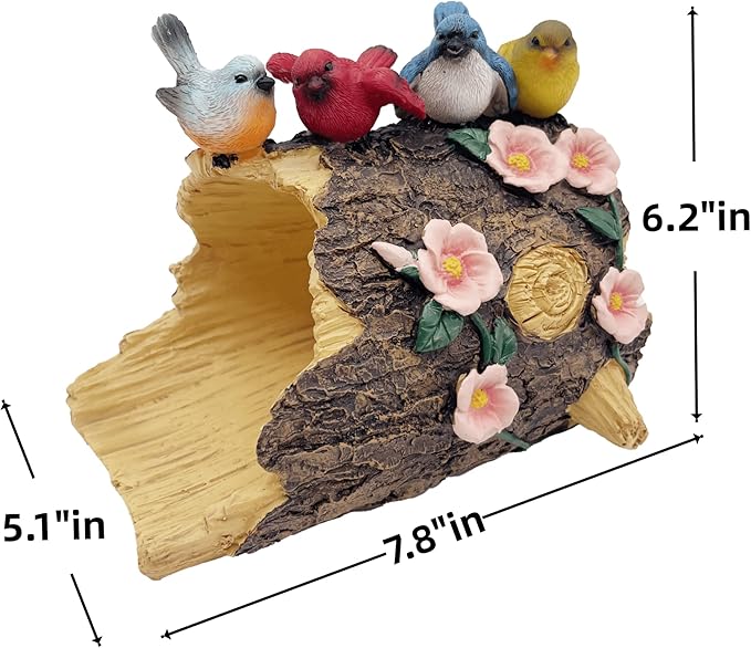 Bird Gutter Downspout Statue, Splash Block, Eco-Friendly Resin Decorative Gutter Extension Downspout, 3x4 Inch Gutter Extender Diverter, Rain Gutter Guard & Noise Dampener, Ideal Outdoor Gift