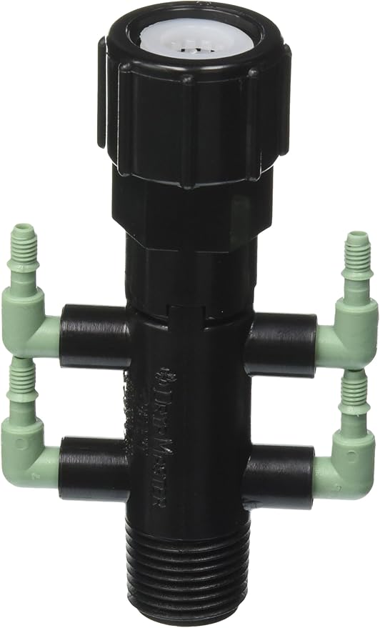 Orbit Drip System Shrub Adapter 4-Port Water Manifold for 1/4" Micro Tube, 69060 5-Pack
