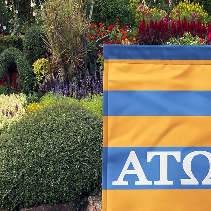 Alpha Tau Omega Licensed Flag Garden 12x19 inches Flag Banner Yard Decor Outdoor Decoration (Alpha Tau Omega #3)