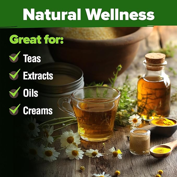 HOME GROWN 𝗨𝗦𝗔 𝗣𝗥𝗘𝗠𝗜𝗨𝗠 German Chamomile Seed Pack – 2,280 𝗡𝗢𝗡-𝗚𝗠𝗢 Heirloom Seeds for Planting for Sustainable Gardens and Soothing Medicinal Herbal Teas (Matricaria chamomilla)