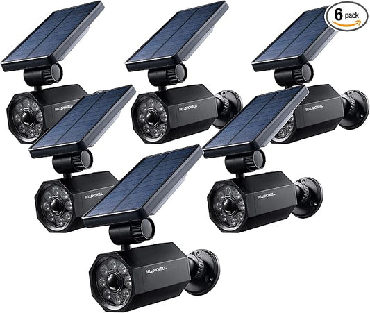 Bell+Howell Bionic Spotlight Motion Solar Spot Lights Outdoor Waterproof, Solar Landscape Lights, Outdoor Solar Yard Lights Weather Resistant, Super Bright LED Lights, for Garden, Lawn As Seen On TV