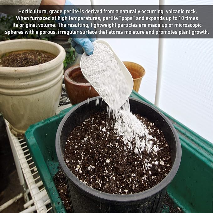 Supreme Horticulture Coarse Grade Perlite 4 Cubc Foot 113 Liters 120 Quarts - Indoor & Outdoor Use Coarse Grade