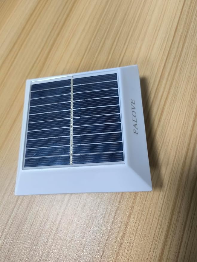 4 Pack White Solar Powered Gutter Lights Outdoor Decorative Waterproof 12 LEDs Yard Lamp for Lighting Fence, Railing, Outside Wall, Deck, Garden, Path, Backyard, Walkway, Patio, Holeless Installation