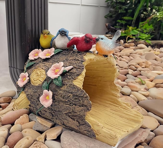 Bird Gutter Downspout Statue, Splash Block, Eco-Friendly Resin Decorative Gutter Extension Downspout, 3x4 Inch Gutter Extender Diverter, Rain Gutter Guard & Noise Dampener, Ideal Outdoor Gift