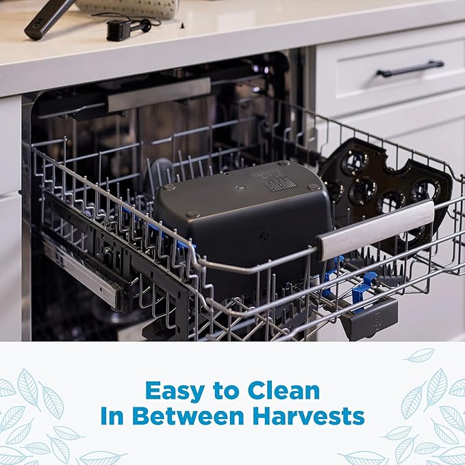 AeroGarden Harvest 2.0, Indoor Garden Hydroponic System with LED Grow Light, Holds up to 6 AeroGarden Pods, Charcoal