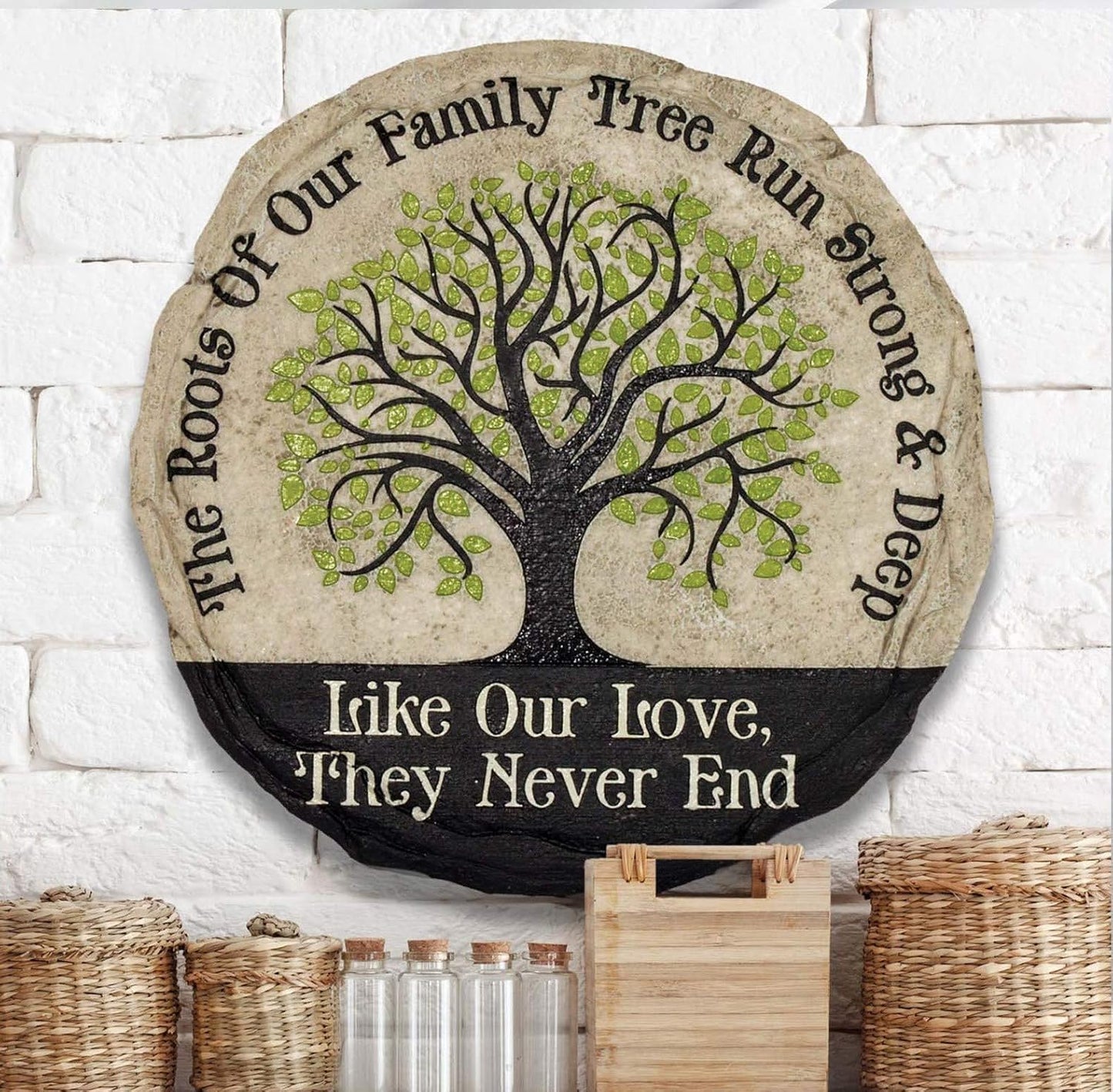 Spoontiques - Garden Décor - Cats Make a Home Purrfect Stepping Stone - Decorative Stone for Garden