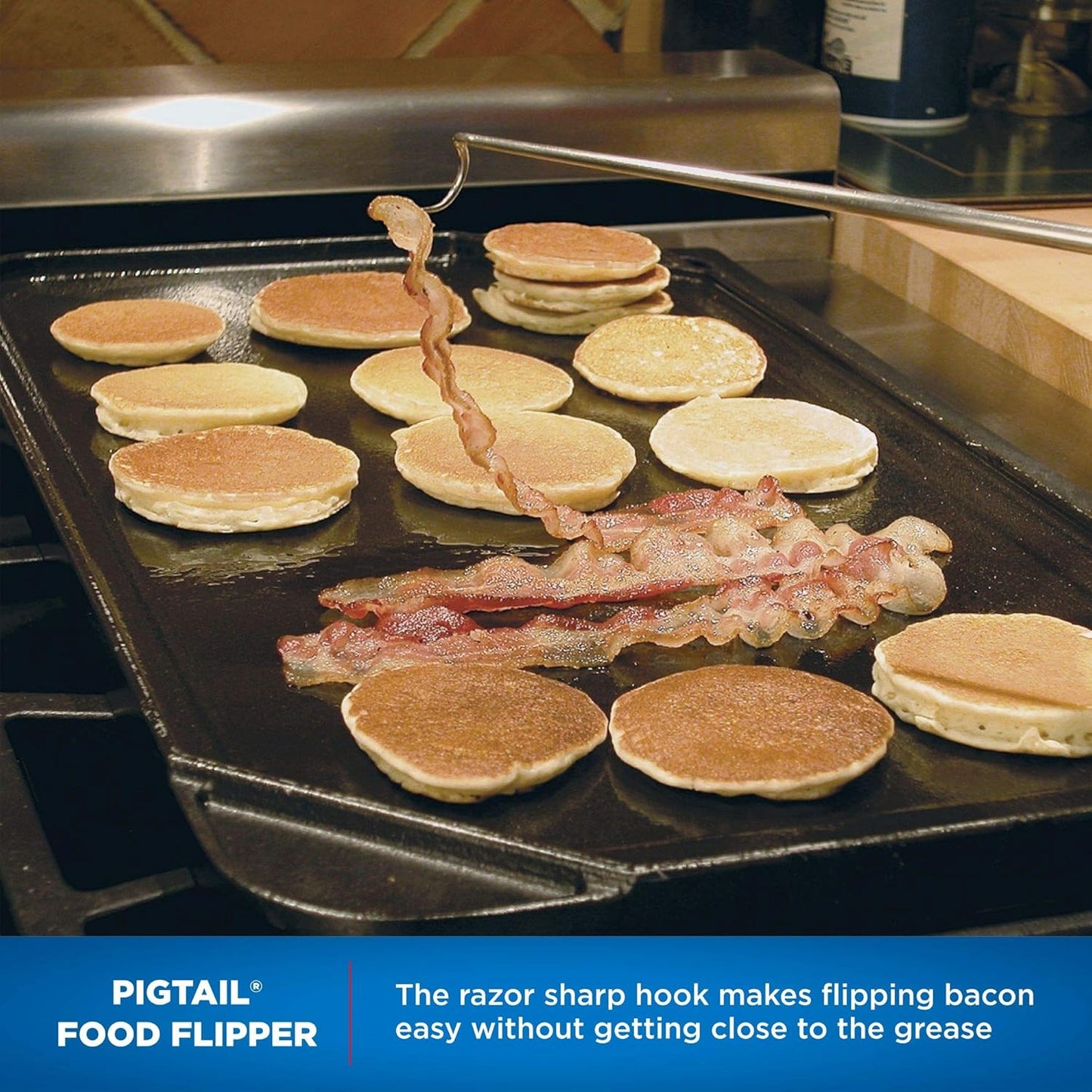 Single 19" PigTail Food Flipper
