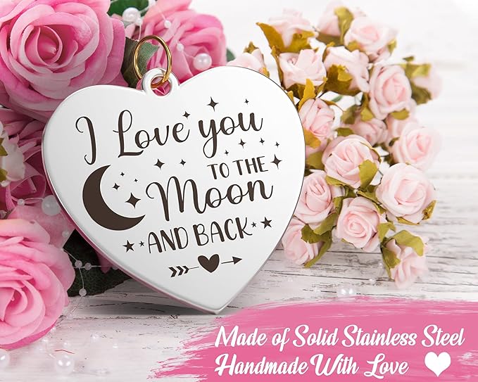 I Love You Gifts for Her Women Wife Girlfriend, Cool Moon Crystal Suncatcher Romantic Birthday Gifts Anniversary Wedding for Mom Her Grandma Wife Couples Wedding Engagement Gifts