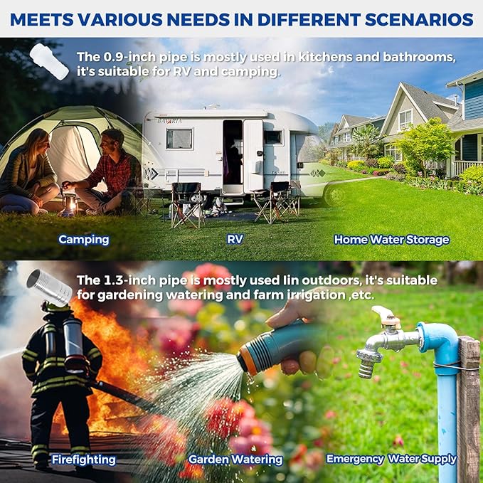 Water Storage Bladder with Two different sizes of water pipes,Portable Large Capacity Water Bladder Tank,143gallons, Foldable Water Storage Tank for RV,Camping, Agricultural Irrigation,Garden watering