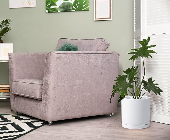 D'vine Dev 8 Inch & 10 Inch Ceramic Planter Pot for Plants with Drainage Hole and Saucer, Large Plant Pots Set, White, 94-G-L-1