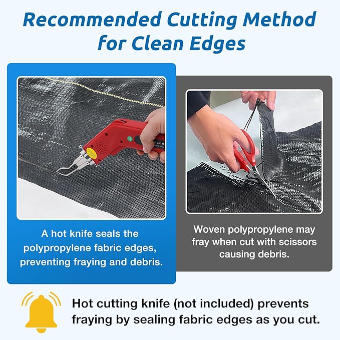 5ft x300ft Black Weed Barrier Landscape Premium Fabric Heavy-Duty Woven Ground Cloth with Superior Permeability Weed Control Convenient Design