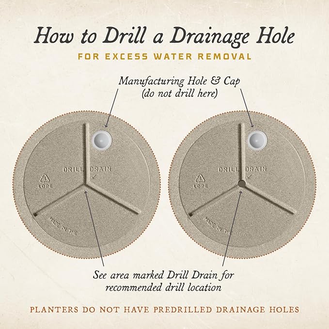 ARBORA 21" Santorini Bowl Polyresin Indoor and Outdoor Planter with Classic Cream Finish - Durable, Weatherproof, Lightweight, Large Plant Pot for Patio, Garden, Deck, Entryway