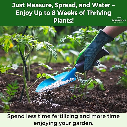 13-13-13 Slow Release Granular Fertilizer – All Purpose Plant Food 13 13 13 for Outdoor Grass, Vegetables, Roses, Flowers, Shrubs, Trees. Lawns, Gardens, Potted Plants (5 quarts)