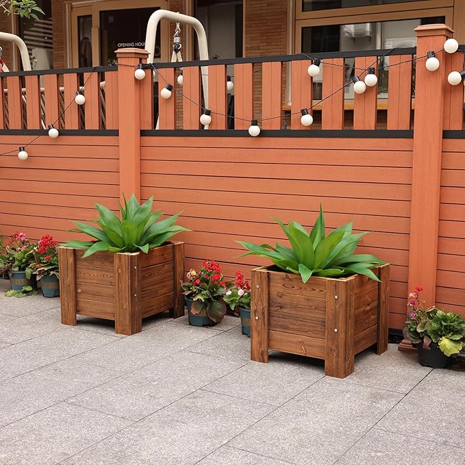 Artificial Plants Outdoor,UV-Resistant Fake Agave Succulent Plant 23 Inch Medium Size Faux Succulents Stems for Indoor Realistic & Natural Home Decor Plants for Office Housewarming