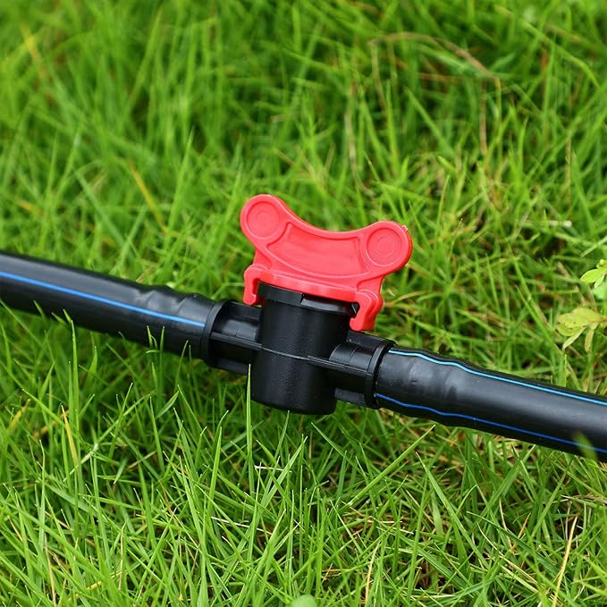 Drip Irrigation Switch Valve Gate Valves for 1/2 Inch Double Male Barbed Valve (4)