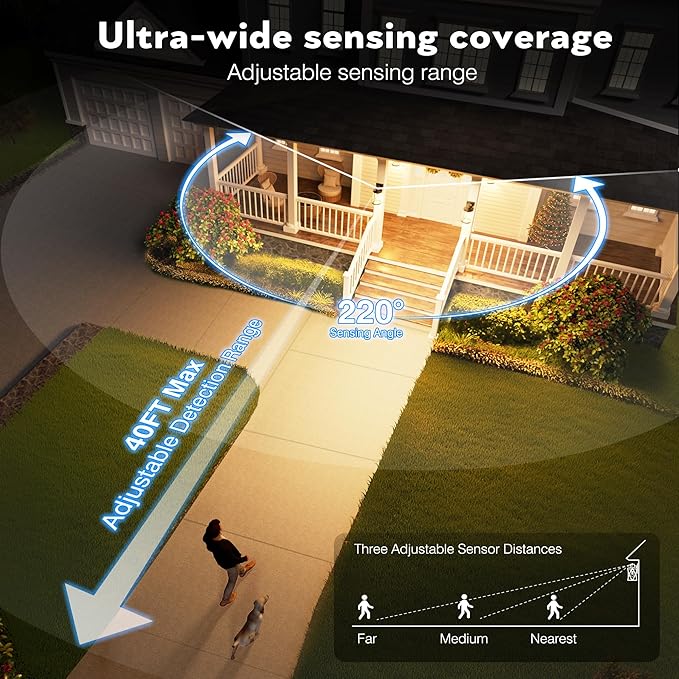 VIANIS Motion Sensor Outdoor Garage Lighting Fixture, Oil Rubbed Bronze Farmhouse Exterior Wall Mount Sconce for House, Waterproof Dusk to Dawn Front Porch ORB Outside Lantern for Patio