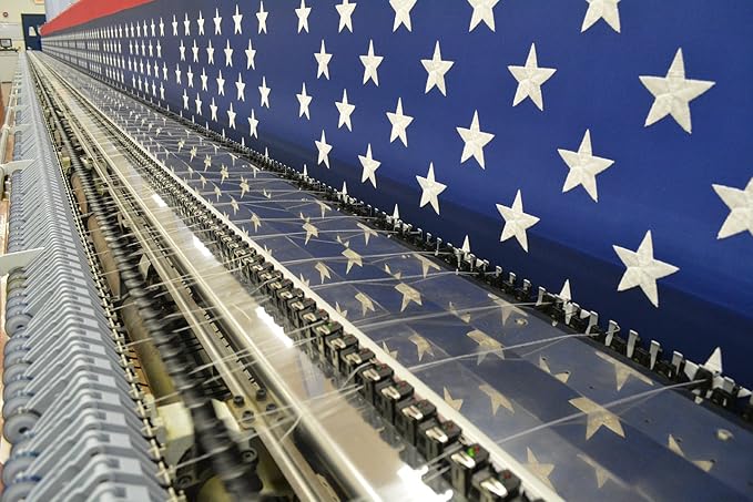 FlagSource FMAA Certified PolyExtra Polyester American Flag with Embroidered Stars and Sewn Stripes, Made in the USA, 12x18'