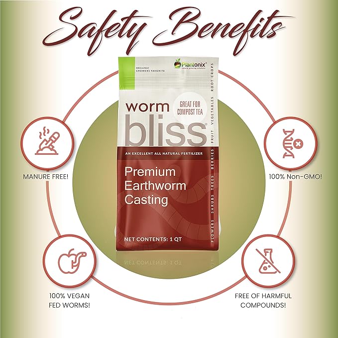 Coco Bliss Coco Coir + Organic Perlite + Worm Castings + Neem Meal Fertilizer + Kelp Meal Fertilizer + Organic Biochar for Plants - Potting Soil & Fertilizer Mix for Plants - Organic Gardening Bundle