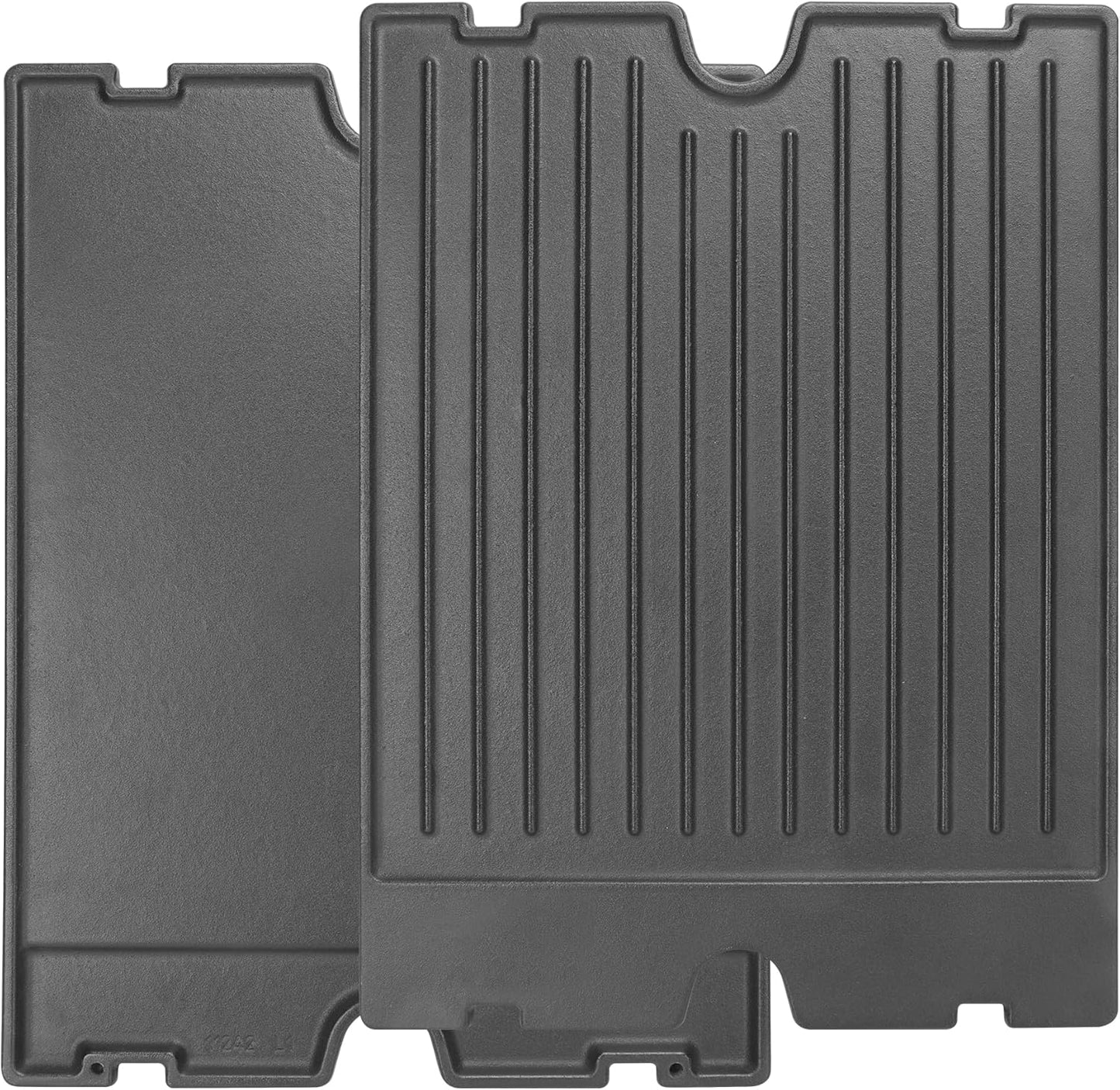 2-in-1 Reversible 17.48” x 12.48” Pre-Seasoned 11242 Cast Iron Griddle for Broil King Baron, Crown, Crown Pellet Series Grill, Flat Griddle Top Plate for Gas Stove/Charcoal/Electric/Propane/Gas Grill