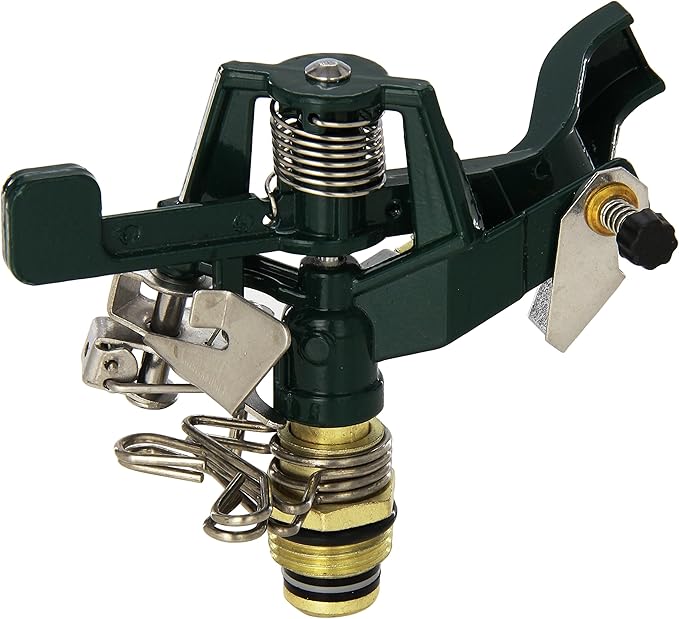 2 Pack - Orbit 1/2 Inch Zinc Impact Sprinkler Head, Lawn and Yard Watering