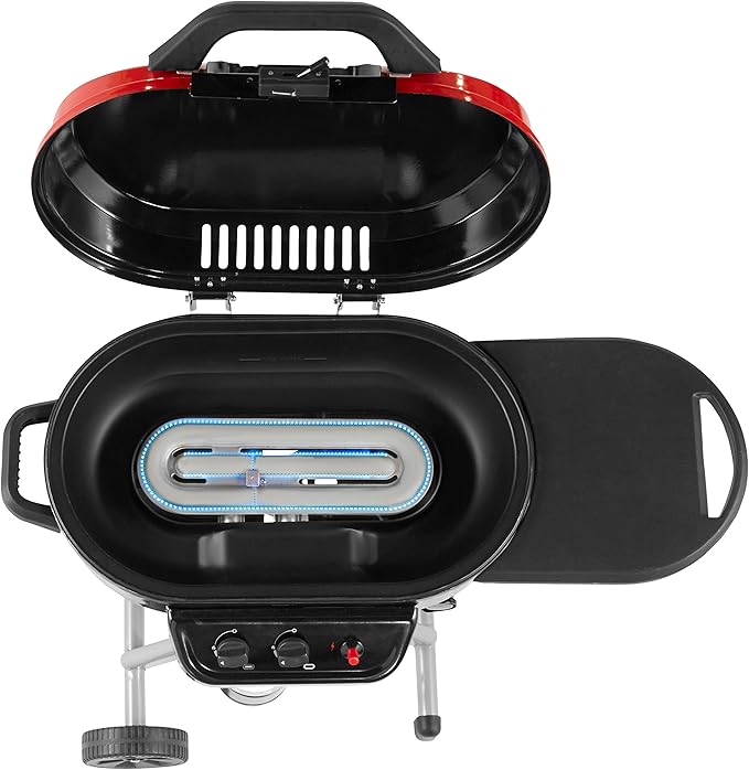 Coleman RoadTrip 225 Portable Propane Grill, 2-Burner Gas Grill with Matchless Ignition & Adjustable Temperature Control, 11,000 BTUs of Power for Grilling, Tailgating, Camping, BBQ, & More