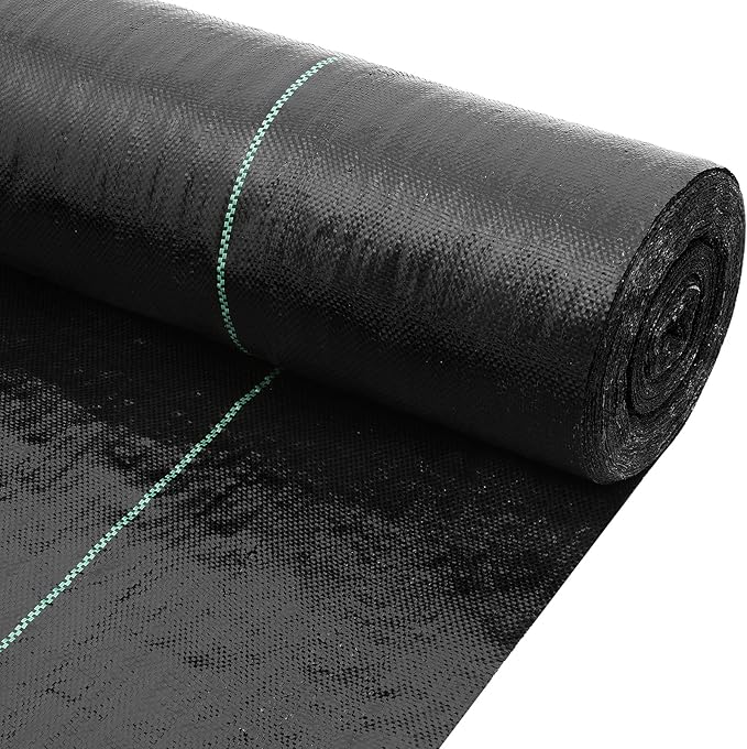 Driveway Fabric 2.5x500 ft - Commercial Weed Barrier, Heavy Duty 4OZ Landscape Fabric for Road, French Drain, Erosion Control, and Construction Projects