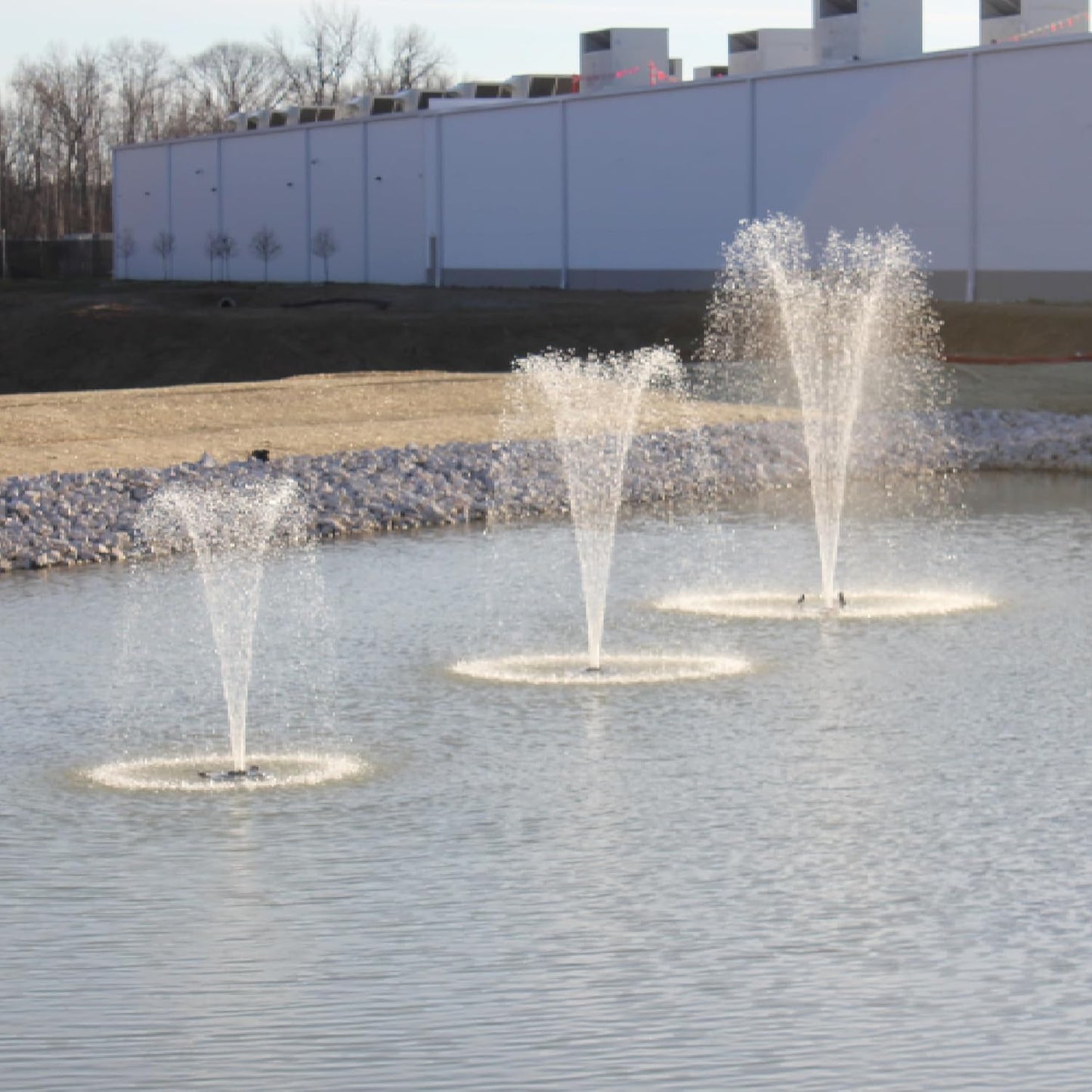 HALF OFF PONDS Floating Fountain – 1.2 HP Pond Aerator, 100' Cord – 10,000 GPH Water Pump – 11 Spray Patterns - Energy-Efficient - Improves Water Quality - For Large Ponds, Lakes & Water Gardens