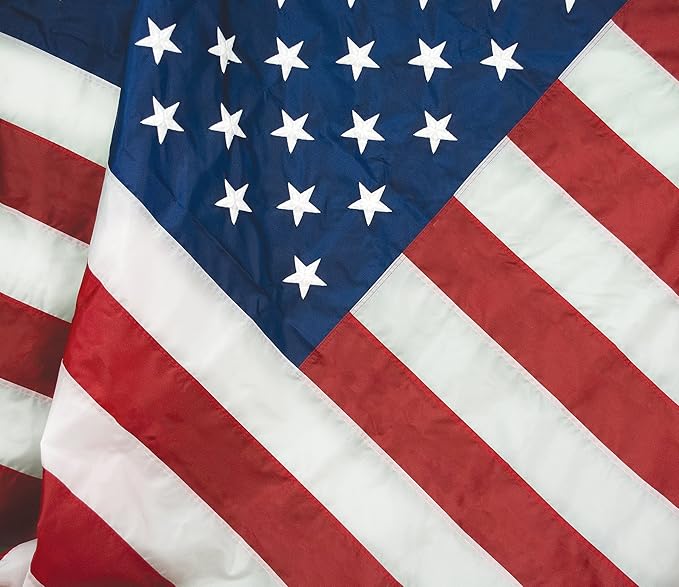 FlagSource FMAA Certified PolyExtra Polyester American Flag with Embroidered Stars and Sewn Stripes, Made in the USA, 8x12'