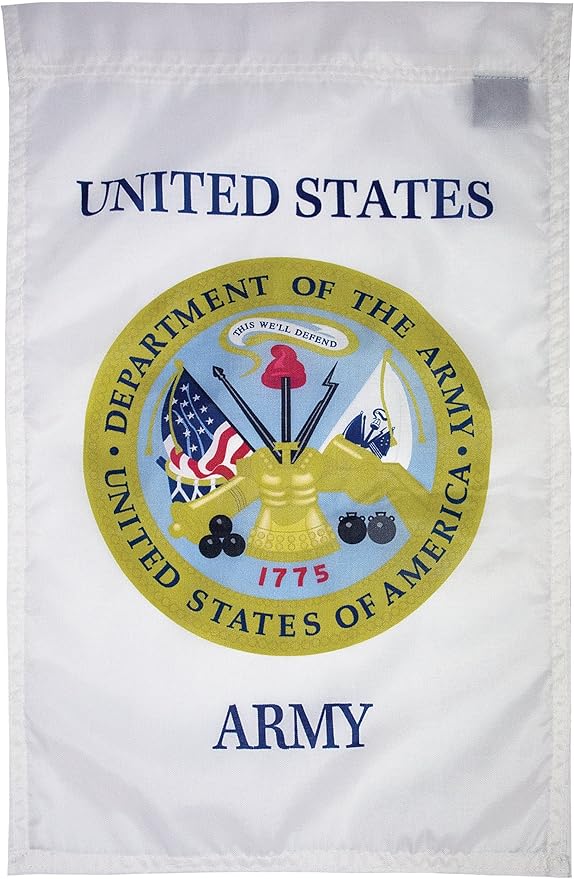 FlagSource U.S. Army Nylon Garden Flag, Made in The USA, 18x12"