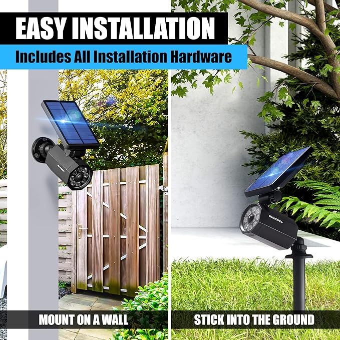 Bell+Howell Bionic Spotlight Motion Solar Spot Lights Outdoor Waterproof, Solar Landscape Lights, Outdoor Solar Yard Lights Weather Resistant, Super Bright LED Lights, for Garden, Lawn As Seen On TV