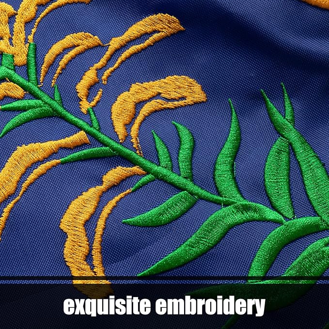 TOPFLAGS Kentucky State Flag 3x5 Outdoor KY Kentucky Flags Double Sided Embroidered Longest Lasting Heavy Duty Polyester Stronger Brass Grommets 4 Stitched Hemming Perfect for Outside