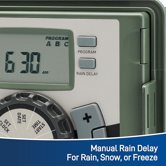 Orbit 57894 4-Station Outdoor Swing Panel Sprinkler System Timer
