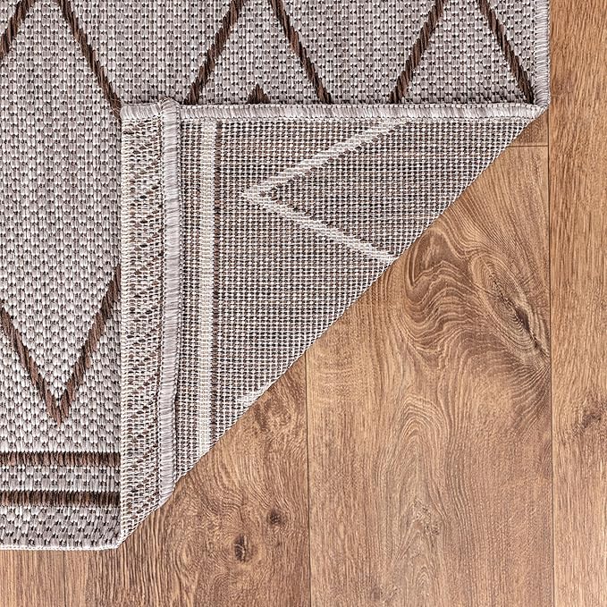 Keen Home Design Terrace Outdoor Runner Rug - 2x10 Washable Indoor/Outdoor Rug for Patio, Kitchen, Balcony, Beach, Garden, Deck and Porch, Size: 2'2"x9'11"